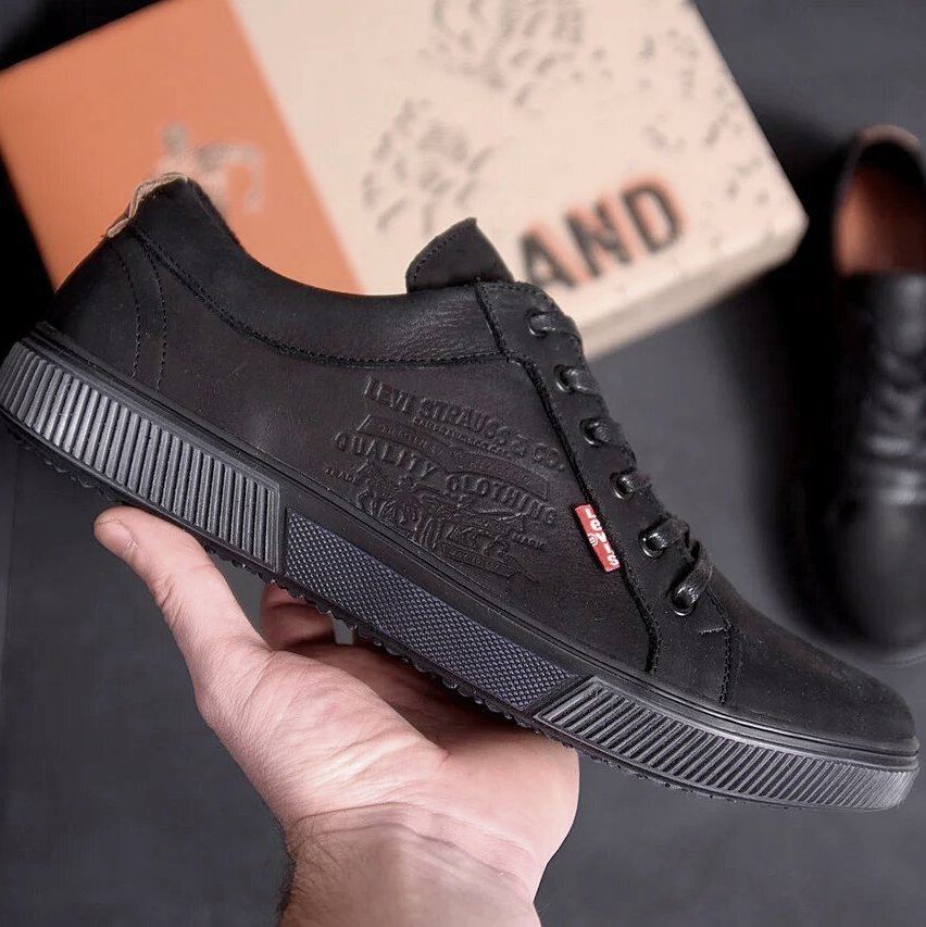 Чоловічі шкіряні кеди Classic Black