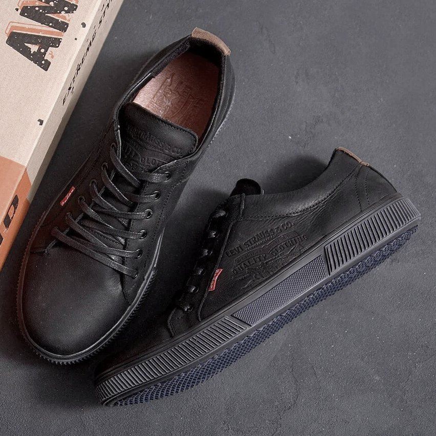 Мужские кожаные кеды Classic Black