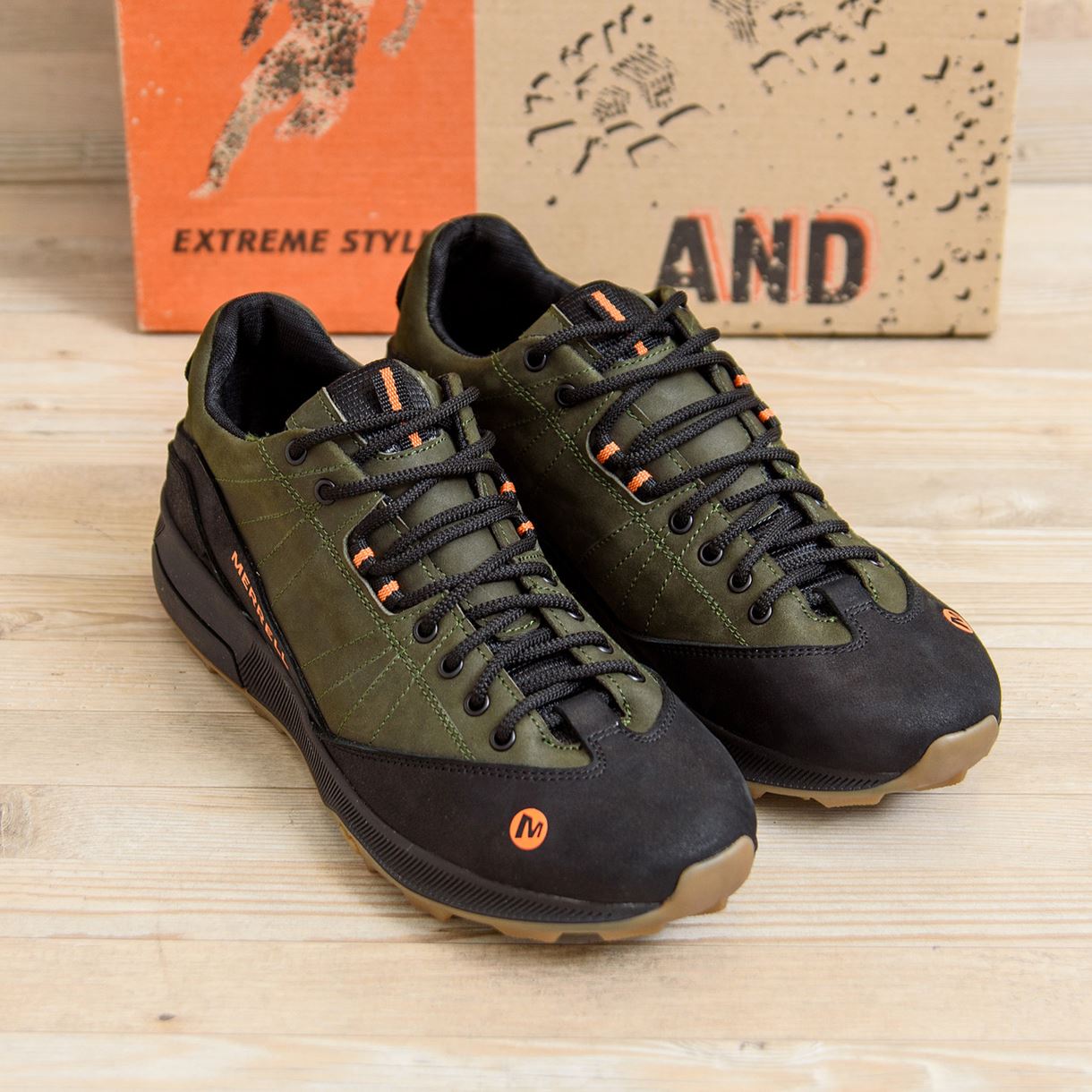 Чоловічі шкіряні кросівки Merrell Green (Харків)