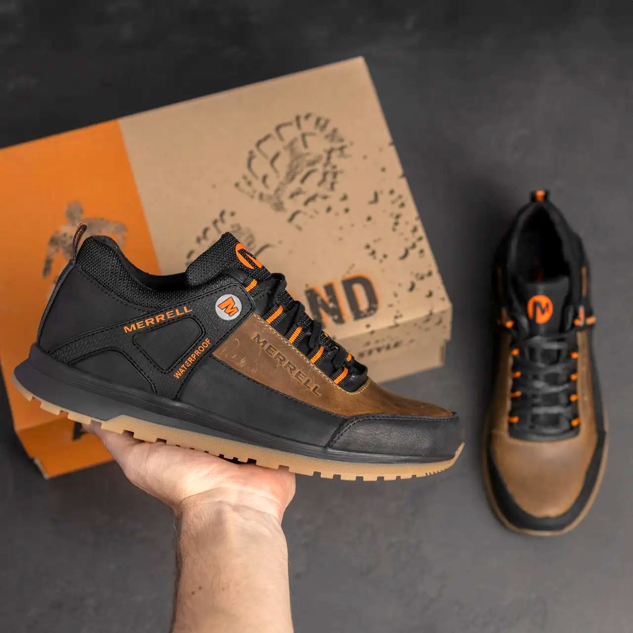 Чоловічі шкіряні кросівки Merrell М8 Brown (Харків)