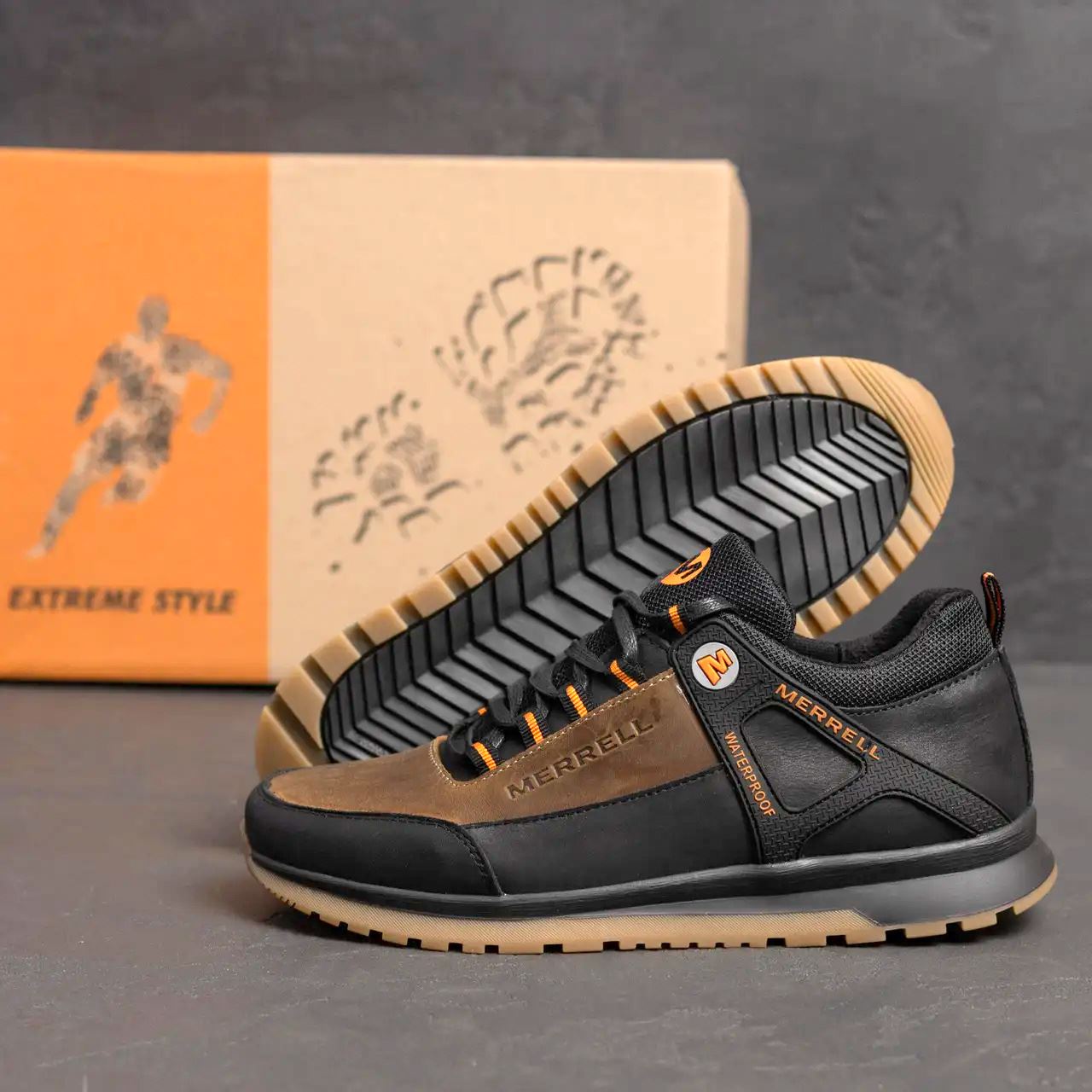 Чоловічі шкіряні кросівки Merrell М8 Brown (Харків)