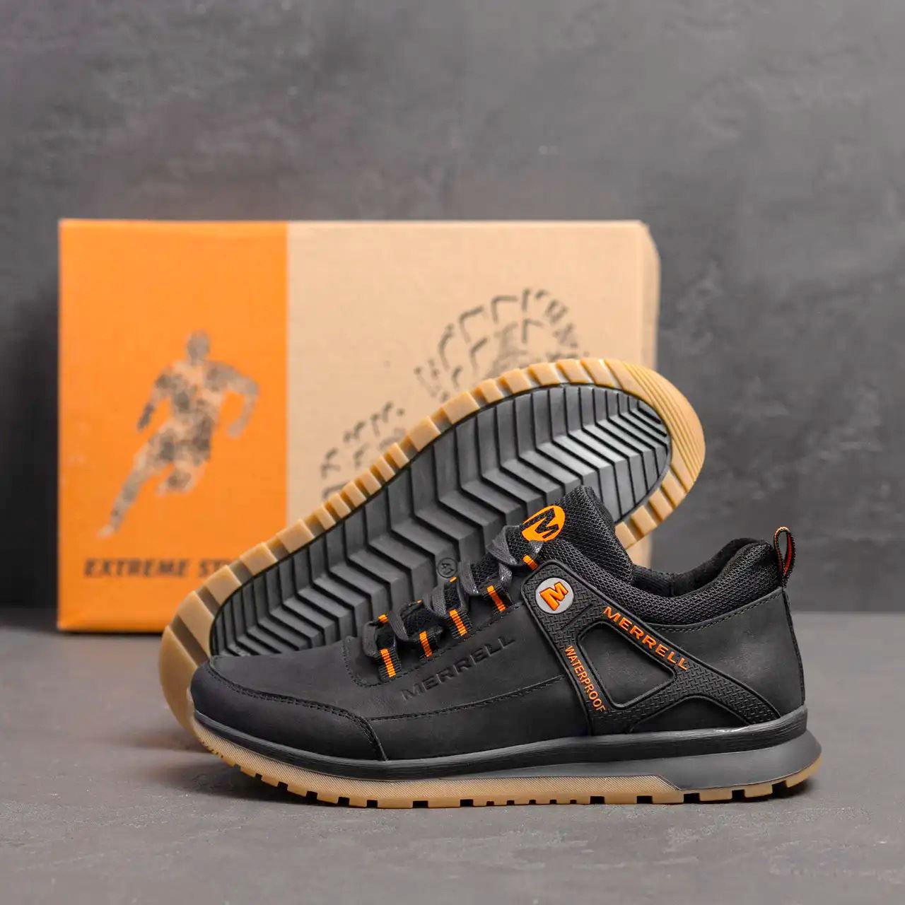 Чоловічі шкіряні кросівки Merrell М8 Black (Харків)